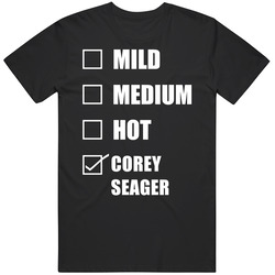Mild Medium Hot Corey Seager Hottness Chart Checklist Funny Baseball F