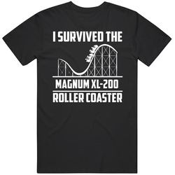 I Survived The Magnum Xl-200 Roller Coaster Fan T Shirt