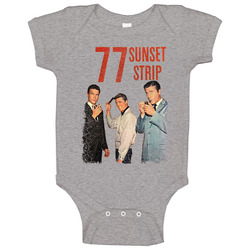 77 Sunset Strip Retro 50s Tv Show Poster Vintage Unisex Baby One Piece