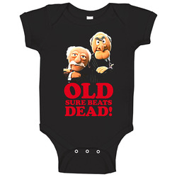 Grumpy Old Men Muppets Funny Baby One Piece