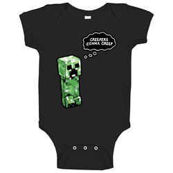 Creepers Gonna Creep Minecraft Game Pc Baby One Piece