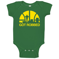 Got Robbed Seattle Basketball Baby One Piece