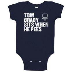 Tom Brady Sits When He Pees Funny New England Football Player Fan Baby