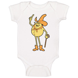 Hanker For A Hunka Cheese Retro Cartoon Baby One Piece