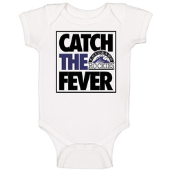 Catch The Fever Colorado Baseball Fan Baby One Piece