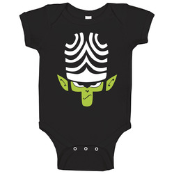 Mojo Jojo Face Powerpuff Girls Retro Cartoon Villain Baby One Piece