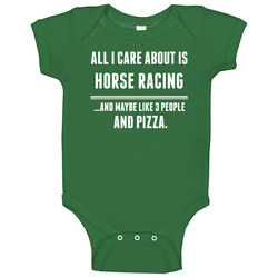 All I Care About Is Horse Racing Sports Baby One Piece
