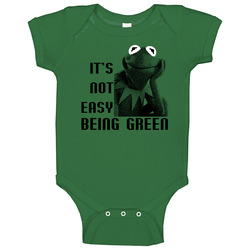 Kermit The Frog It's Not Easy Being Green Baby One Piece
