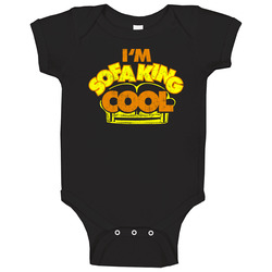 I'm Sofa King Cool Accepted Movie Fan Worn Look Baby One Piece