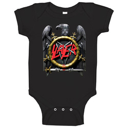 Slayer Eagle Logo Vintage Retro Rock Band Album Cover Fan Baby One Pie