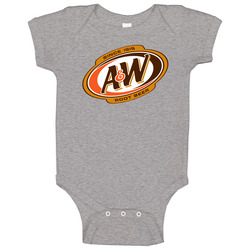 A And W Root Beer Logo Baby One Piece