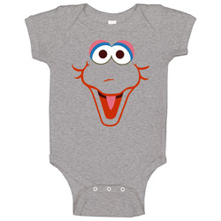 Big Bird Sesame Street Face Cool Baby One Piece