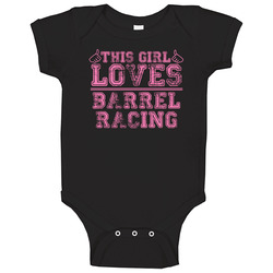 This Girl Thumbs Barrel Racing Favorite Sport Baby One Piece