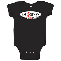 Brusters Real Ice Cream Logo Baby One Piece