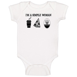Maserati Simple Woman Coffee Pizza Car Logo Driving Fan Baby One Piece