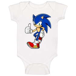 Sonic Sonic The Hedgehog Video Game Character Baby One Piece