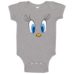 Tweety Bird Looney Tunes Full Face Halloween Baby One Piece