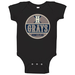 Homestead Greys Negro Baseball Team Retro Baby One Piece