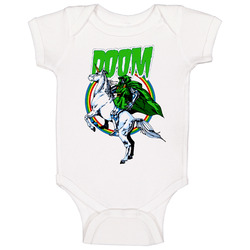 Doctor Doom Unicorn Parody Baby One Piece