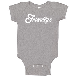 Friendlys Ice Cream Logo Cool Baby One Piece