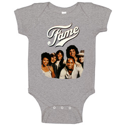Fame 80s Tv Series Show Worn Look Vintage Unisex Baby One Piece