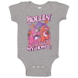 Rollin' With My Homie Funny Care Bears Worn Look Vintage Unisex B