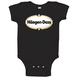 Haagen Dazs Ice Cream Logo Baby One Piece