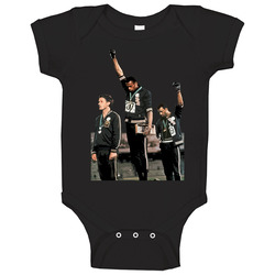 John Carlos Tommie Smith Black Power Salute 1968 Summer Olympics Baby 
