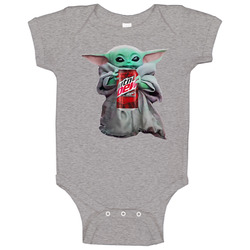 Baby Yoda The Child Mandalorian Mountain Dew Code Red Soda Pop Drink B