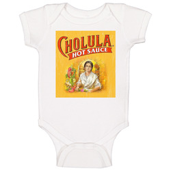 Cholula Hot Sauce Logo Label Baby One Piece