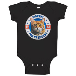 Morris The Cat For President 9lives Pet Food Baby One Piece