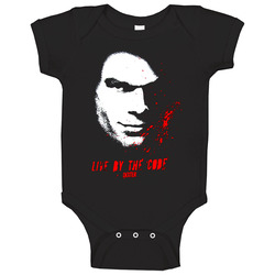 Live By The Code Dexter Baby One Piece