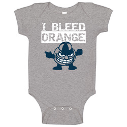 I Bleed Orange Syracuse Basketball Baby One Piece