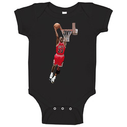Michael Jordan Slam Dunk Baby One Piece