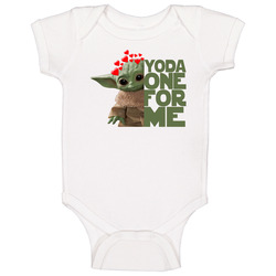 Yoda One For Me Cute Baby Yoda The Child Valentines Baby One Piece