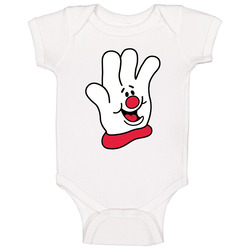 Helping Hand Hamburger Helper Food Mascot Baby One Piece