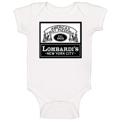 Lombardi's New York City Pizza Food Fan Baby One Piece