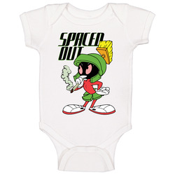 Spaced Out Marvin The Martian Smoking Weed Pot Stoner Retro Cartoon Pa