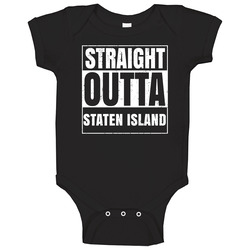 Straight Outta Staten Island New York City Compton Parody Grunge Baby 