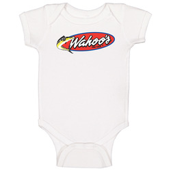 Wahoo's Fish Taco Mexican Grill Food Restaurant Logo Baby One Pie