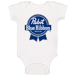 Pbr Pabst Blue Ribbon Beer Logo Baby One Piece