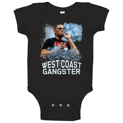 West Coast Gangster Nate Diaz Mma Fighter Baby One Piece