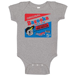 Bazooka Joe Classic Bubble Gum Baby One Piece