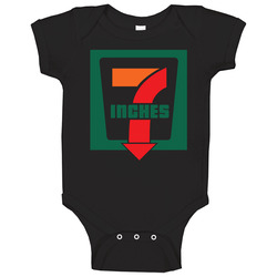 7 Inches Funny Convenience Store Logo Parody 7eleven Baby One Piece