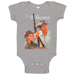 The Rifleman Retro 50s Tv Show Poster Vintage Unisex Baby One Piece