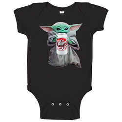 Baby Yoda The Child Mandalorian Diet Dr Pepper Soda Pop Drink Baby One