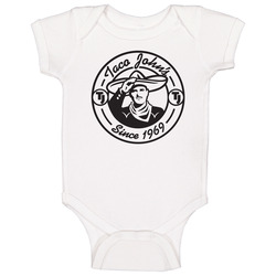 Taco John's Tex Mex Grill Mexican Food Restaurant Logo Baby One P