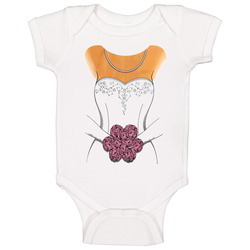 Funny Bride Wedding Dress Tuxedo Halloween  Bachelorette Stag Baby One