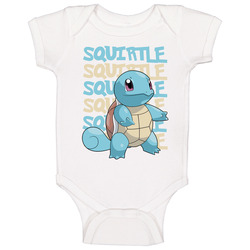 Squirtle Pokemon Love Heart Video Game Cartoon Fan Baby One Piece