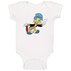 Jiminy Cricket Retro Cartoon Character Baby One Piece